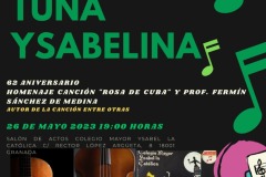 Homenaje de la Tuna Ysabelina a la canción "Rosa de Cuba y a  su autor, Fermín Sánchez de Medina